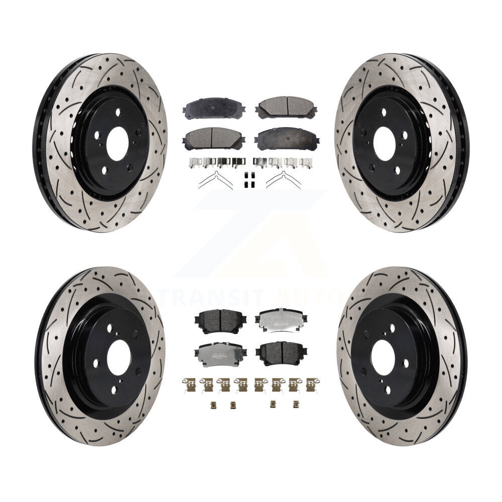 Transit Auto KDF-101312 Disc Brake Kit for 2021-2023 Lexus RZ450e, Subaru Solterra and More - Front and Rear