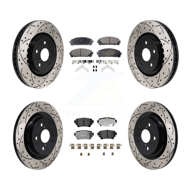 Transit Auto KDF-101312 Disc Brake Kit for 2021-2023 Lexus RZ450e, Subaru Solterra and More - Front and Rear