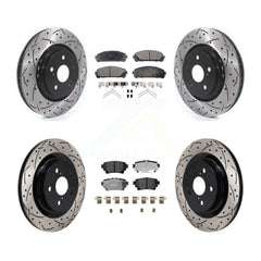 Transit Auto KDF-101313 Disc Brake Kit for 2022-2023 Toyota Crown, Lexus NX250 and More - Front and Rear