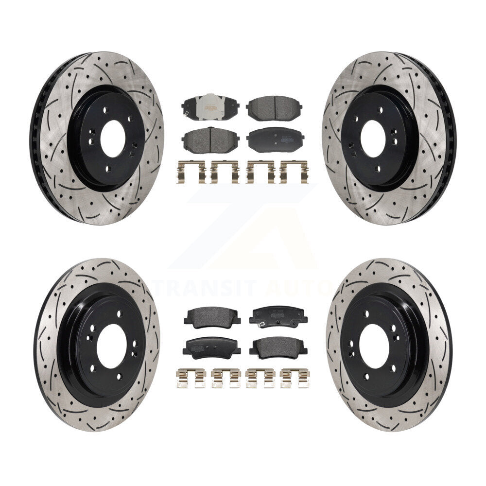 Transit Auto KDF-101315 Disc Brake Kit for 2022-2024 Kia Sportage, Hyundai Tucson - Front and Rear