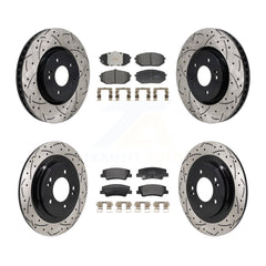 Transit Auto KDF-101315 Disc Brake Kit for 2022-2024 Kia Sportage, Hyundai Tucson - Front and Rear