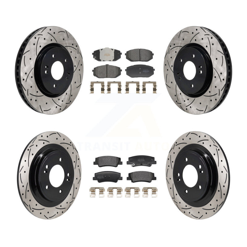 Transit Auto KDF-101315 Disc Brake Kit for 2022-2024 Kia Sportage, Hyundai Tucson - Front and Rear