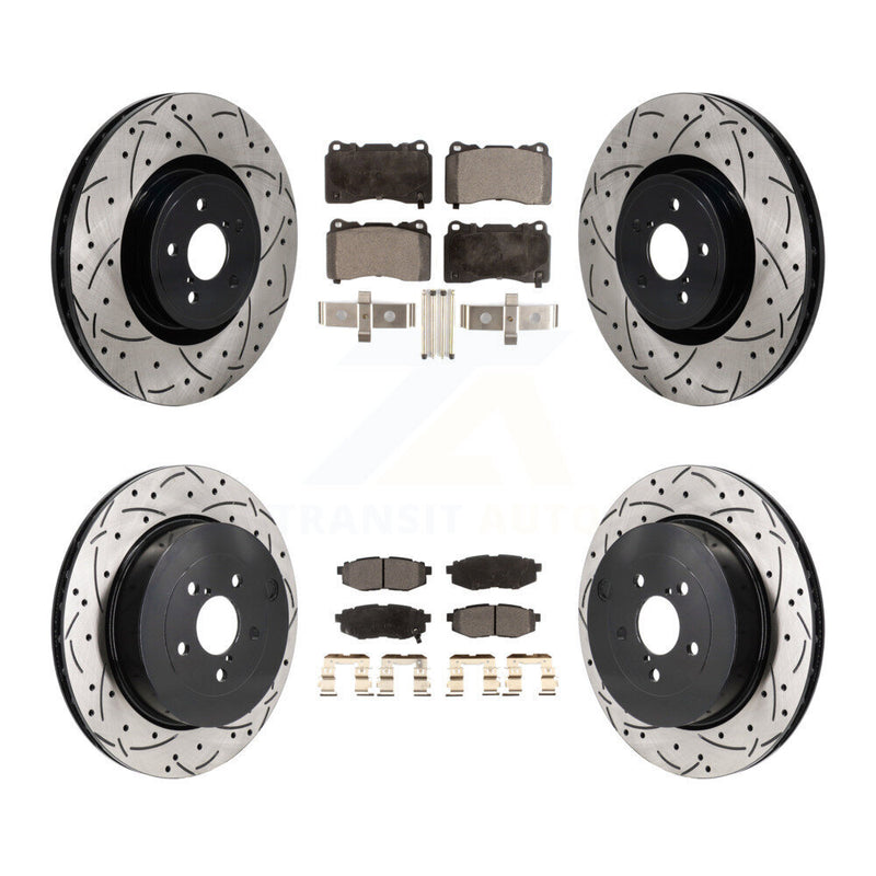 Transit Auto KDF-101325 Disc Brake Kit for 2017 Subaru BRZ - Front and Rear