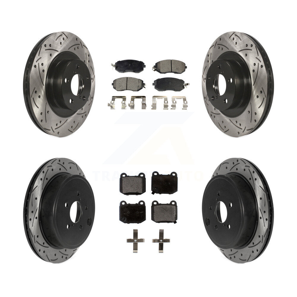 Transit Auto KDF-101327 Disc Brake Kit for 2017 Subaru BRZ - Front and Rear