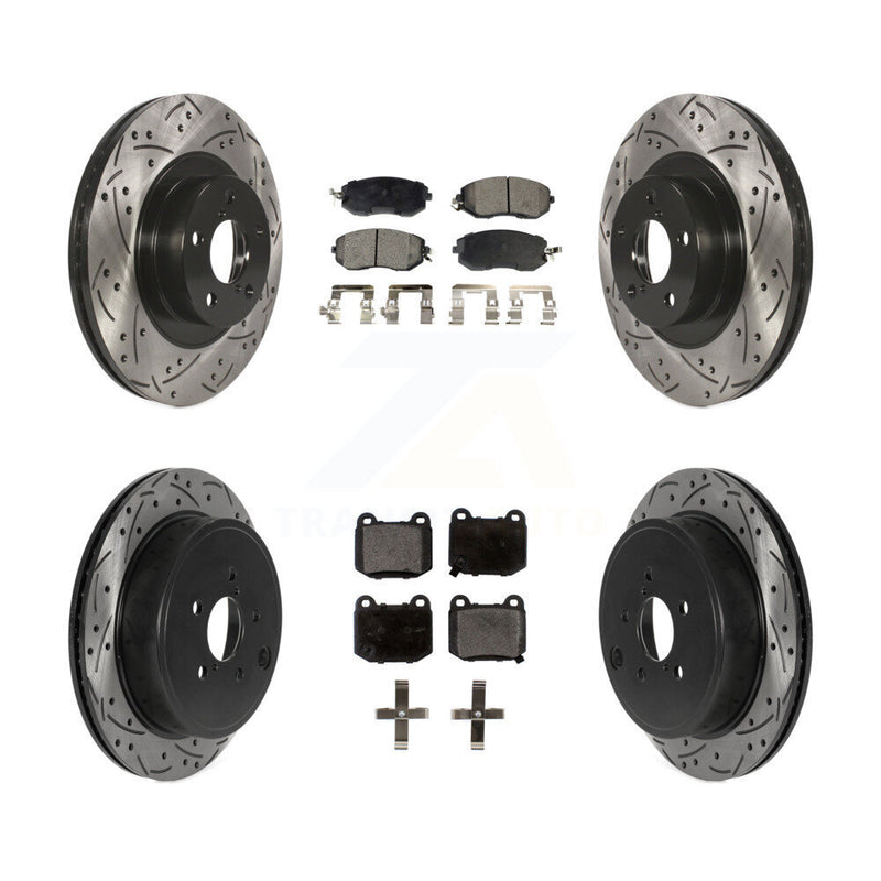 Transit Auto KDF-101327 Disc Brake Kit for 2017 Subaru BRZ - Front and Rear