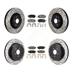 Transit Auto KDF-101328 Disc Brake Kit for 2019 Toyota 86 - Front and Rear