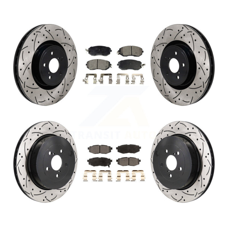 Transit Auto KDF-101328 Disc Brake Kit for 2019 Toyota 86 - Front and Rear