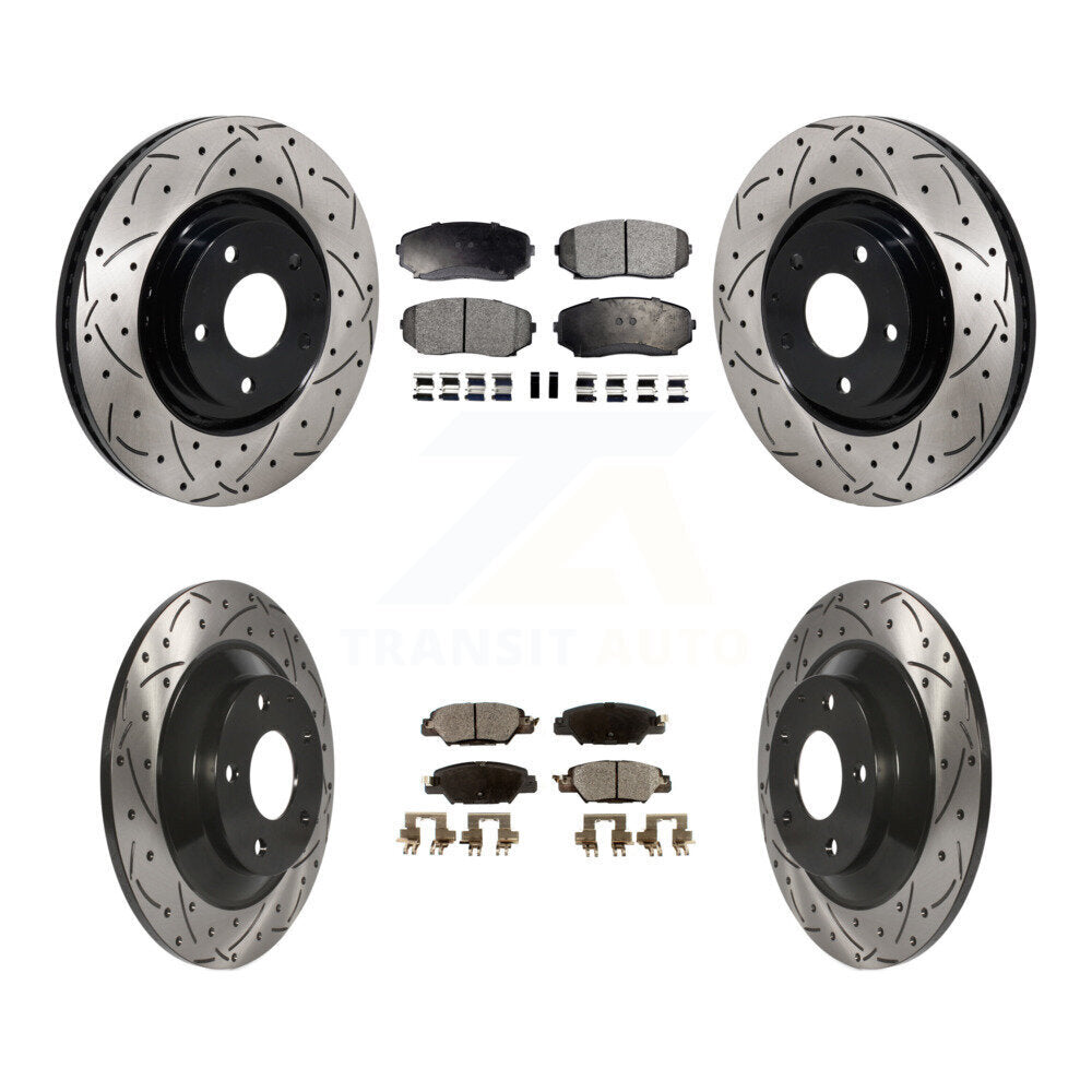 Transit Auto KDF-101331 Disc Brake Kit for 2019-2024 Mazda CX-5 - Front and Rear