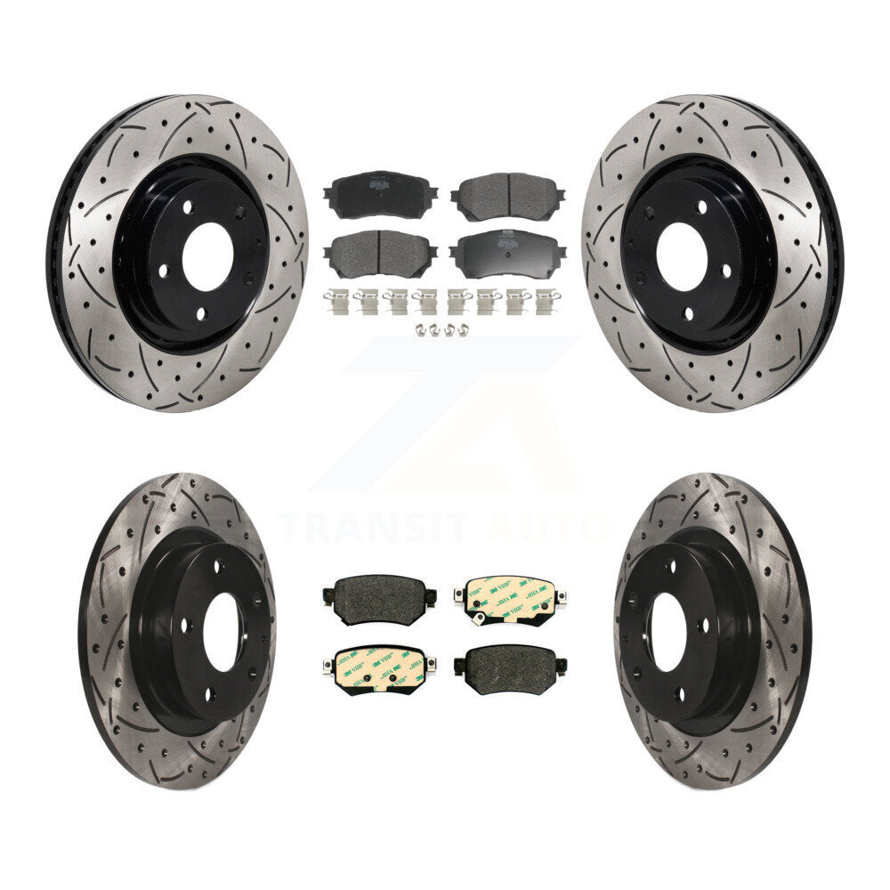 Transit Auto KDF-101332 Disc Brake Kit for 2021 Mazda 6 - Front and Rear
