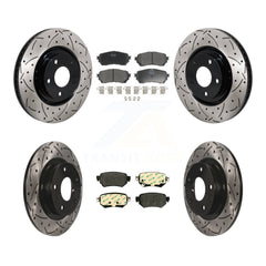 Transit Auto KDF-101332 Disc Brake Kit for 2021 Mazda 6 - Front and Rear