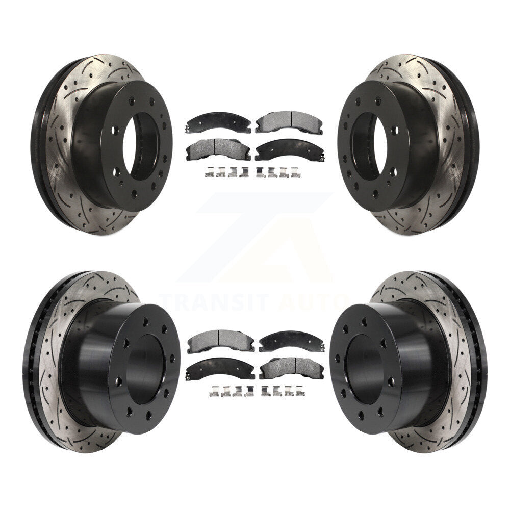 Transit Auto KDF-101333 Disc Brake Kit for 2011-2019 Chevrolet Silverado 3500 HD, GMC Sierra 3500 HD - Front and Rear