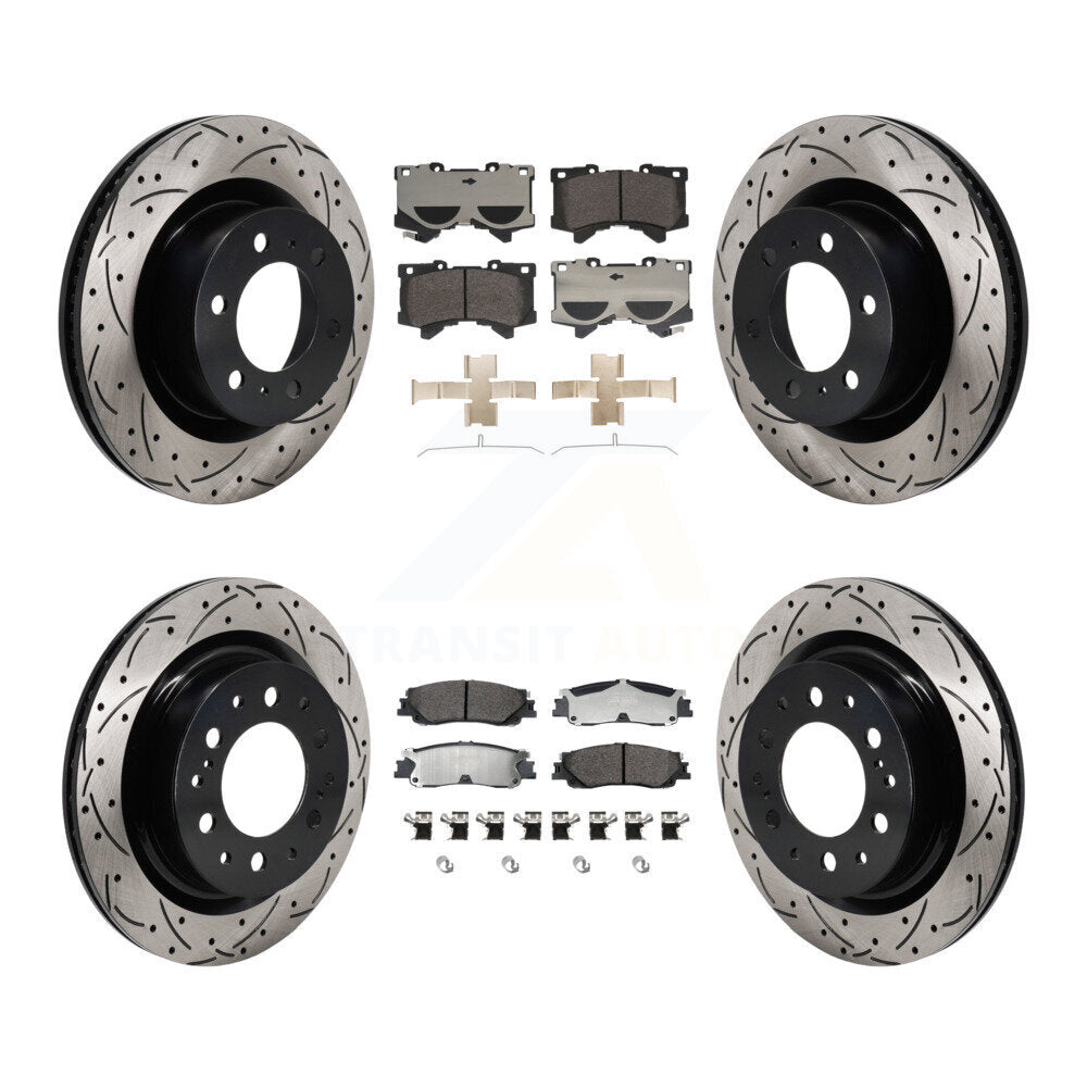 Transit Auto KDF-101336 Disc Brake Kit for 2022-2024 Toyota Sequoia, Lexus LX600, Toyota Tundra - Front and Rear
