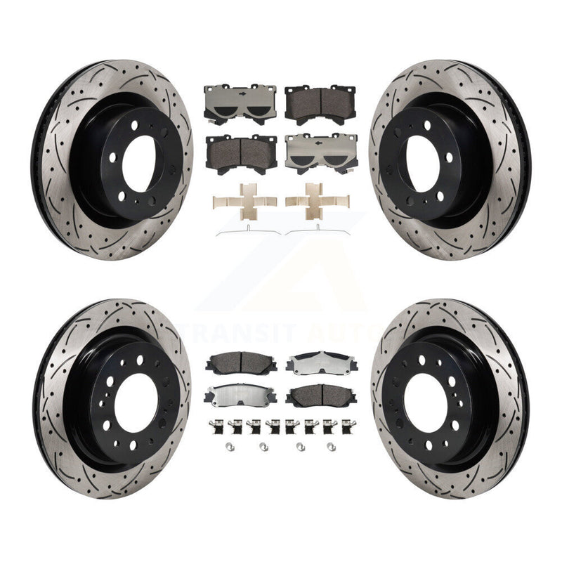 Transit Auto KDF-101336 Disc Brake Kit for 2022-2024 Toyota Sequoia, Lexus LX600, Toyota Tundra - Front and Rear