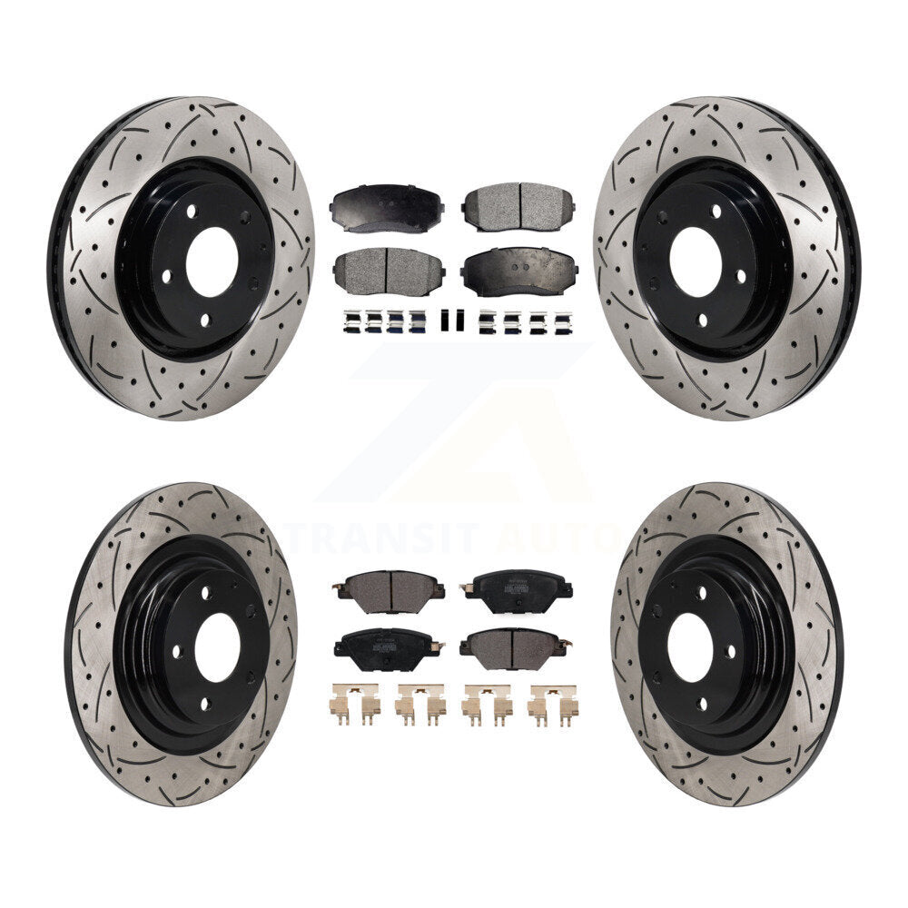 Transit Auto KDF-101337 Disc Brake Kit for 2016-2023 Mazda CX-9 - Front and Rear