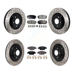 Transit Auto KDF-101337 Disc Brake Kit for 2016-2023 Mazda CX-9 - Front and Rear