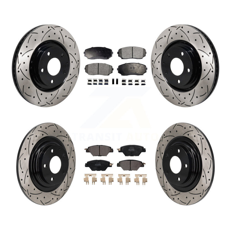 Transit Auto KDF-101337 Disc Brake Kit for 2016-2023 Mazda CX-9 - Front and Rear