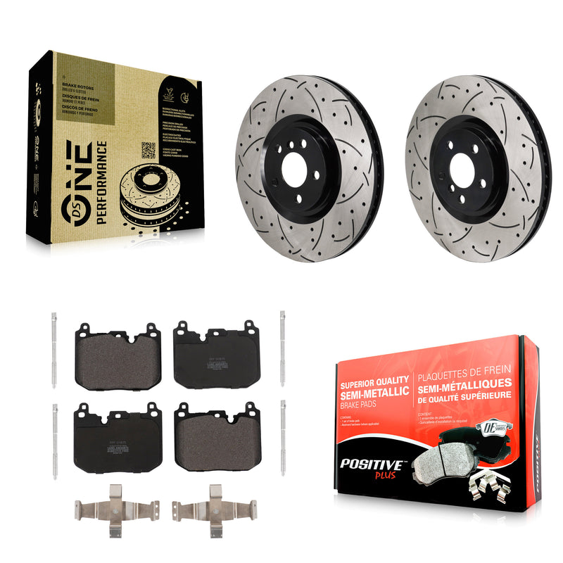 Transit Auto KDF-101338 Disc Brake Kit for 2019-2024 BMW M235i xDrive Gran Coupe, BMW 228i Gran Coupe and More - Front
