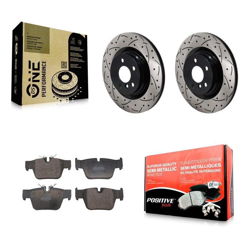 Transit Auto KDF-101346 Disc Brake Kit for 2019-2023 BMW M235i xDrive Gran Coupe, Mini Cooper Clubman and More - Rear