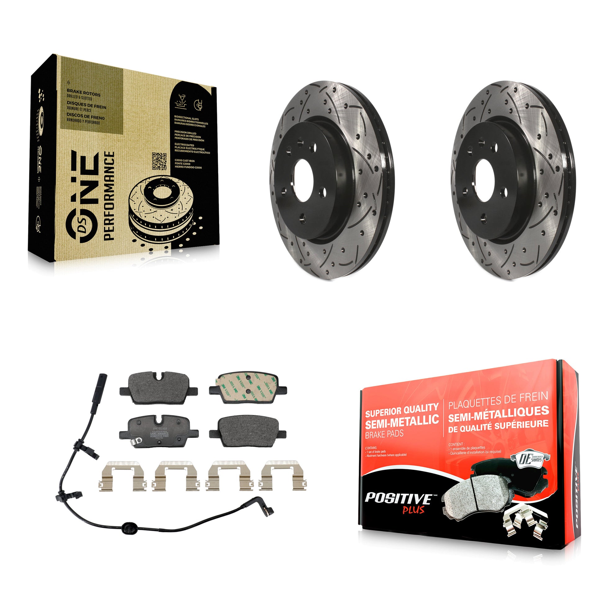 Transit Auto KDF-101348 Disc Brake Kit for 2021-2023 Cadillac CT5 - Rear