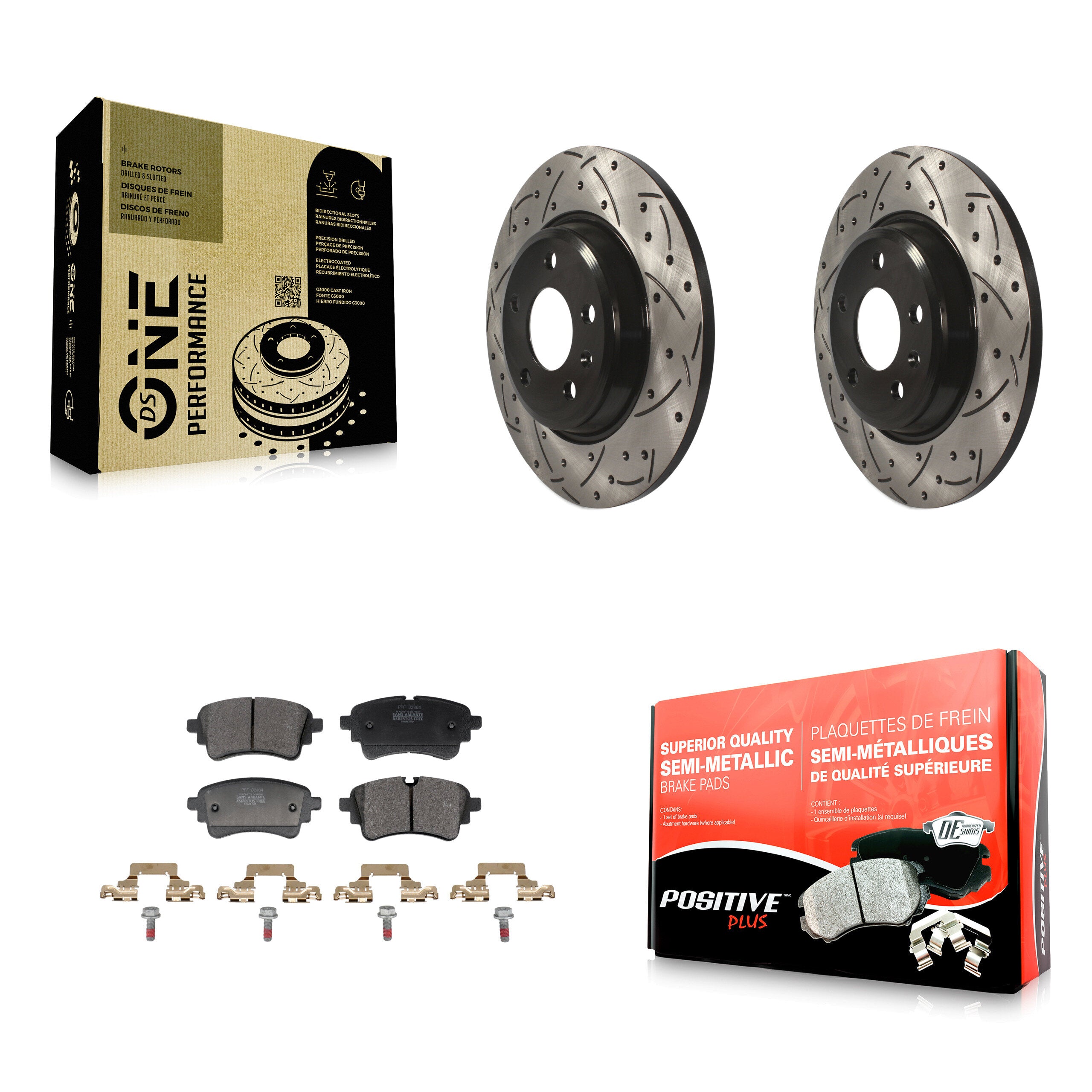 Transit Auto KDF-101350 Disc Brake Kit for 2021-2023 Audi A4 Quattro, Audi A5 Sportback - Rear