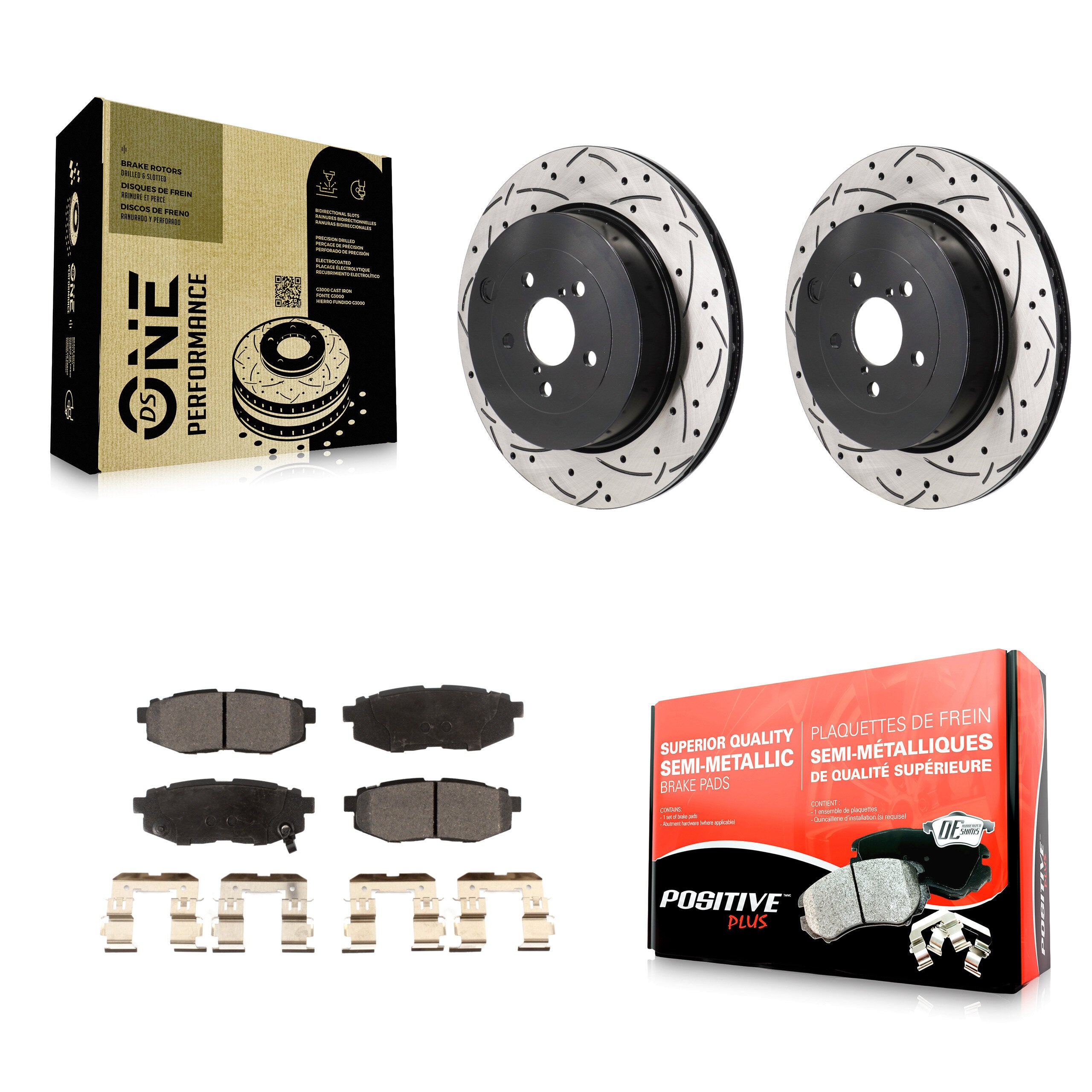 Transit Auto KDF-101362 Disc Brake Kit for 2017-2019 Toyota 86, Subaru BRZ - Rear