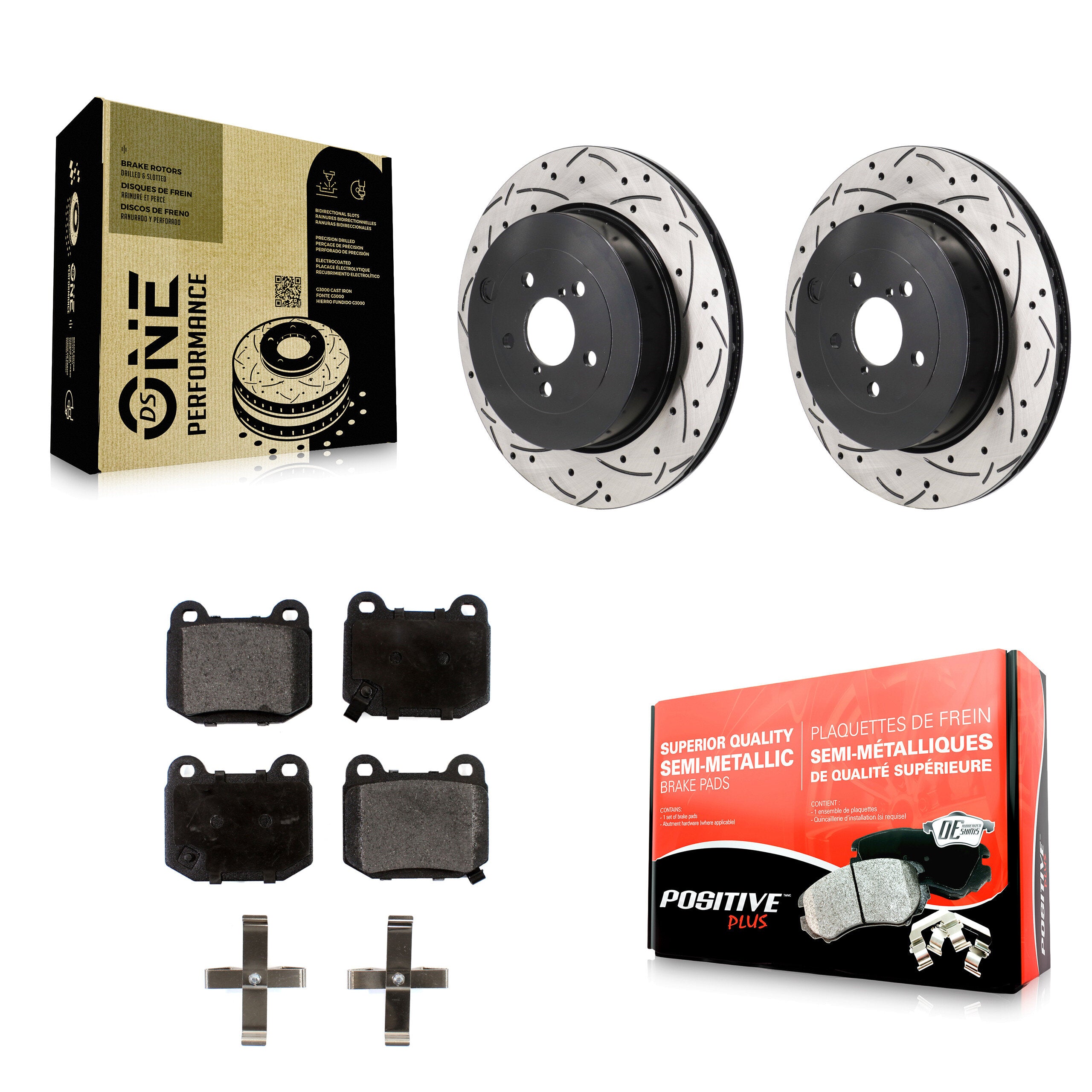 Transit Auto KDF-101363 Disc Brake Kit for 2017-2020 Toyota 86, Subaru BRZ - Rear