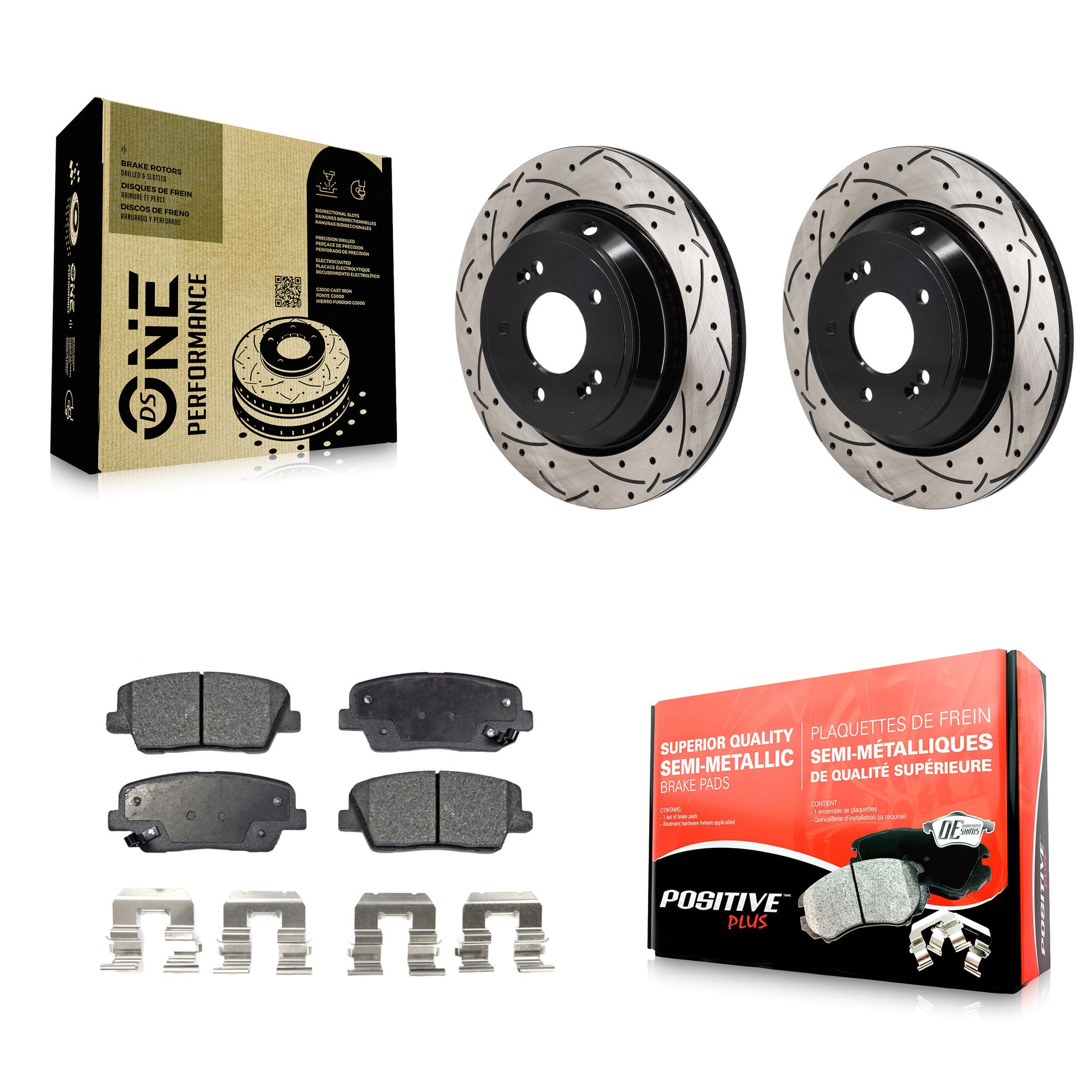 Transit Auto KDF-101365 Disc Brake Kit for 2011-2017 Kia K900, Hyundai Equus - Rear