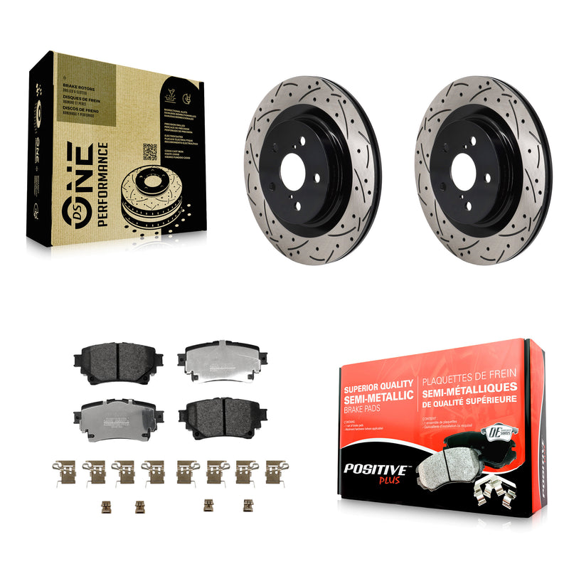 Transit Auto KDF-101369 Disc Brake Kit for 2021-2023 Lexus RZ450e, Subaru Solterra and More - Rear