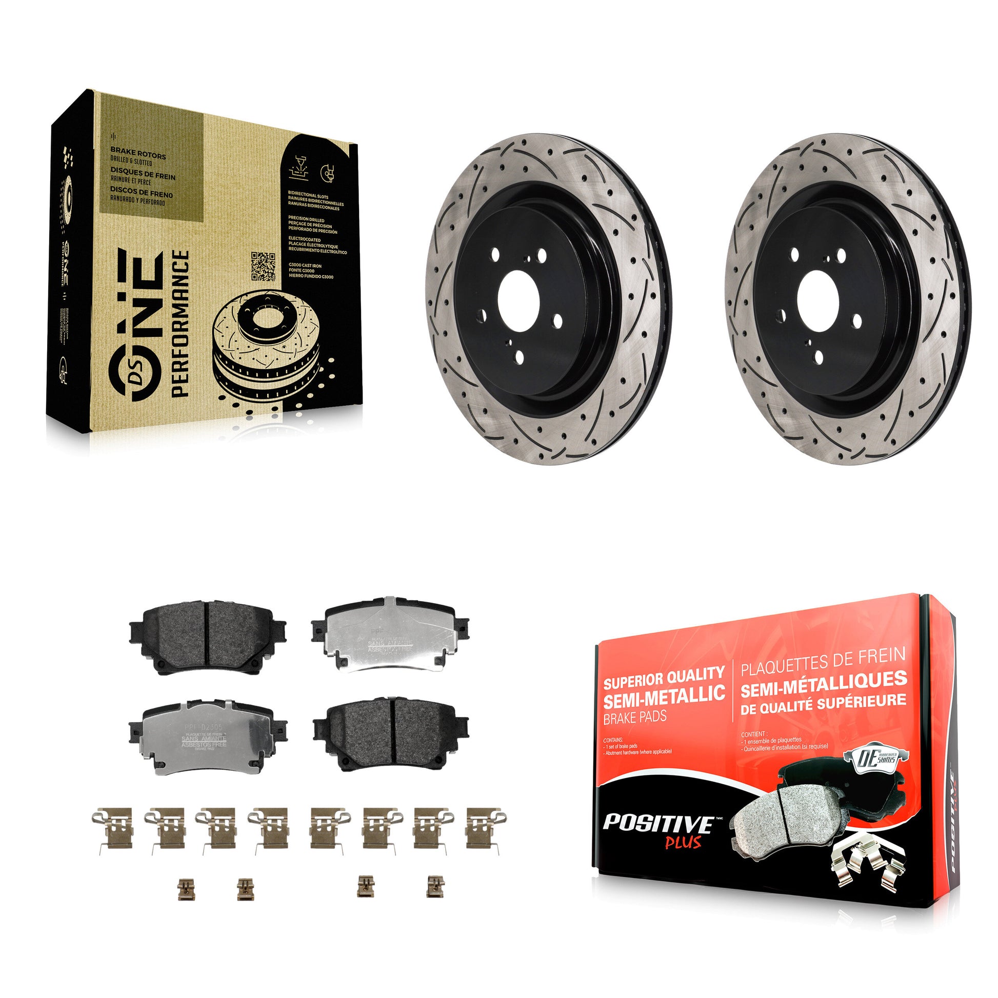 Transit Auto KDF-101370 Disc Brake Kit for 2020-2024 Lexus RX350, Lexus RX450h+ and More - Rear