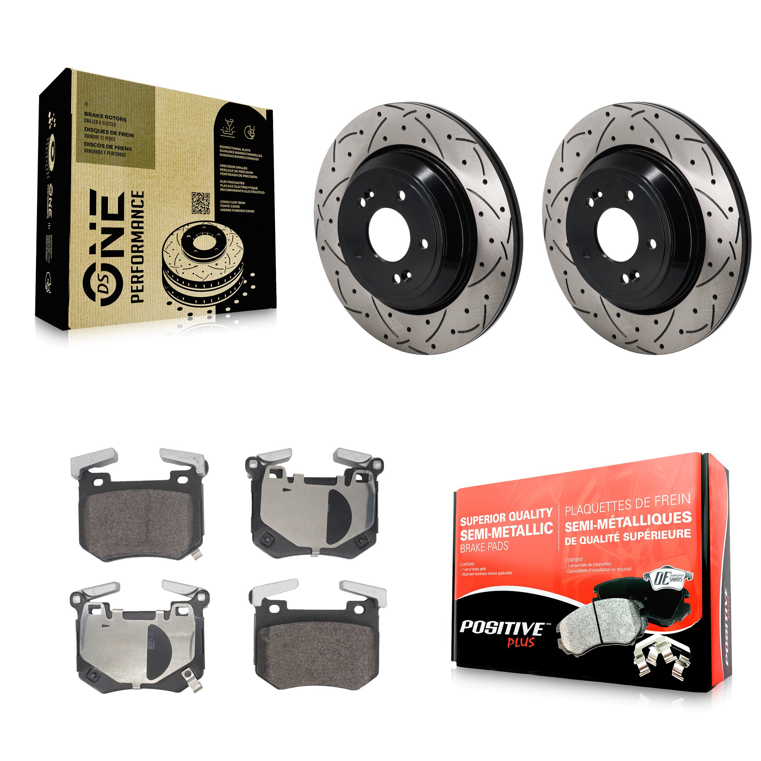 Transit Auto KDF-101379 Disc Brake Kit for 2022-2023 Genesis G70, Kia Stinger - Rear