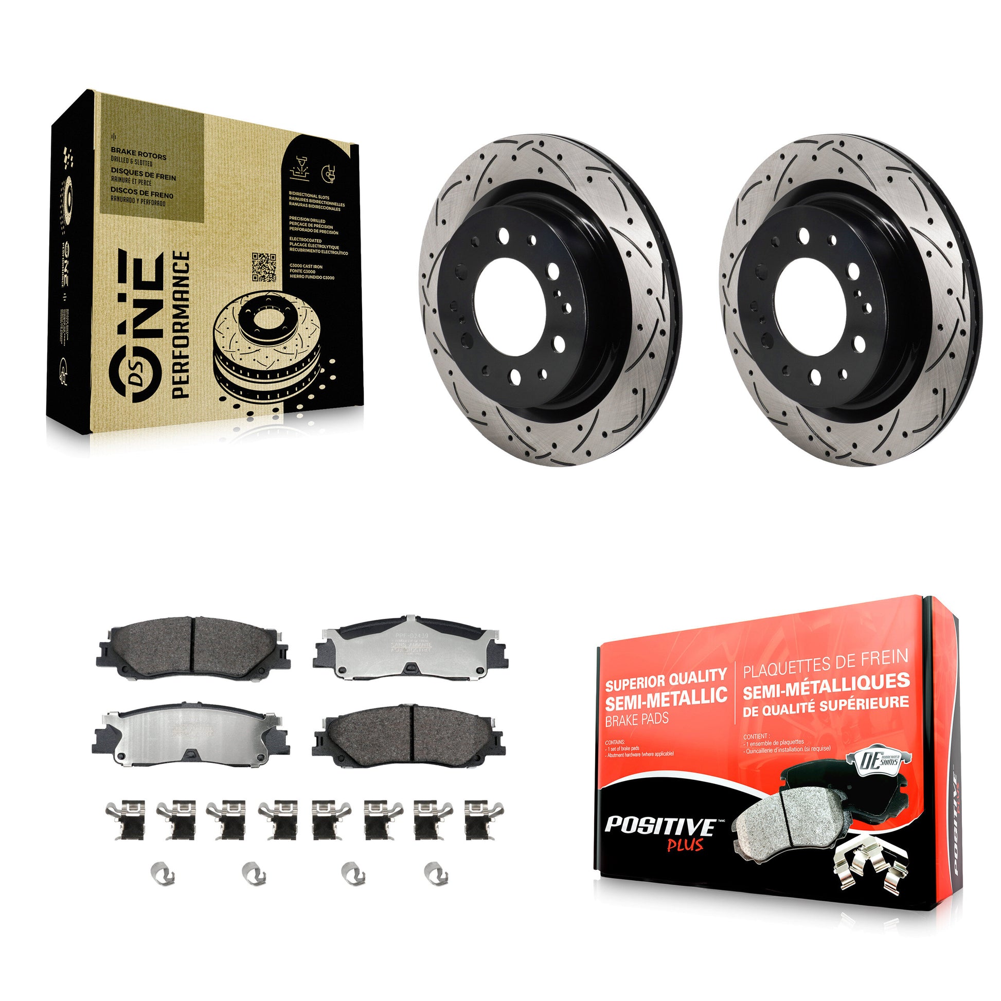 Transit Auto KDF-101384 Disc Brake Kit for 2022-2024 Toyota Sequoia, Lexus LX600, Toyota Tundra - Rear