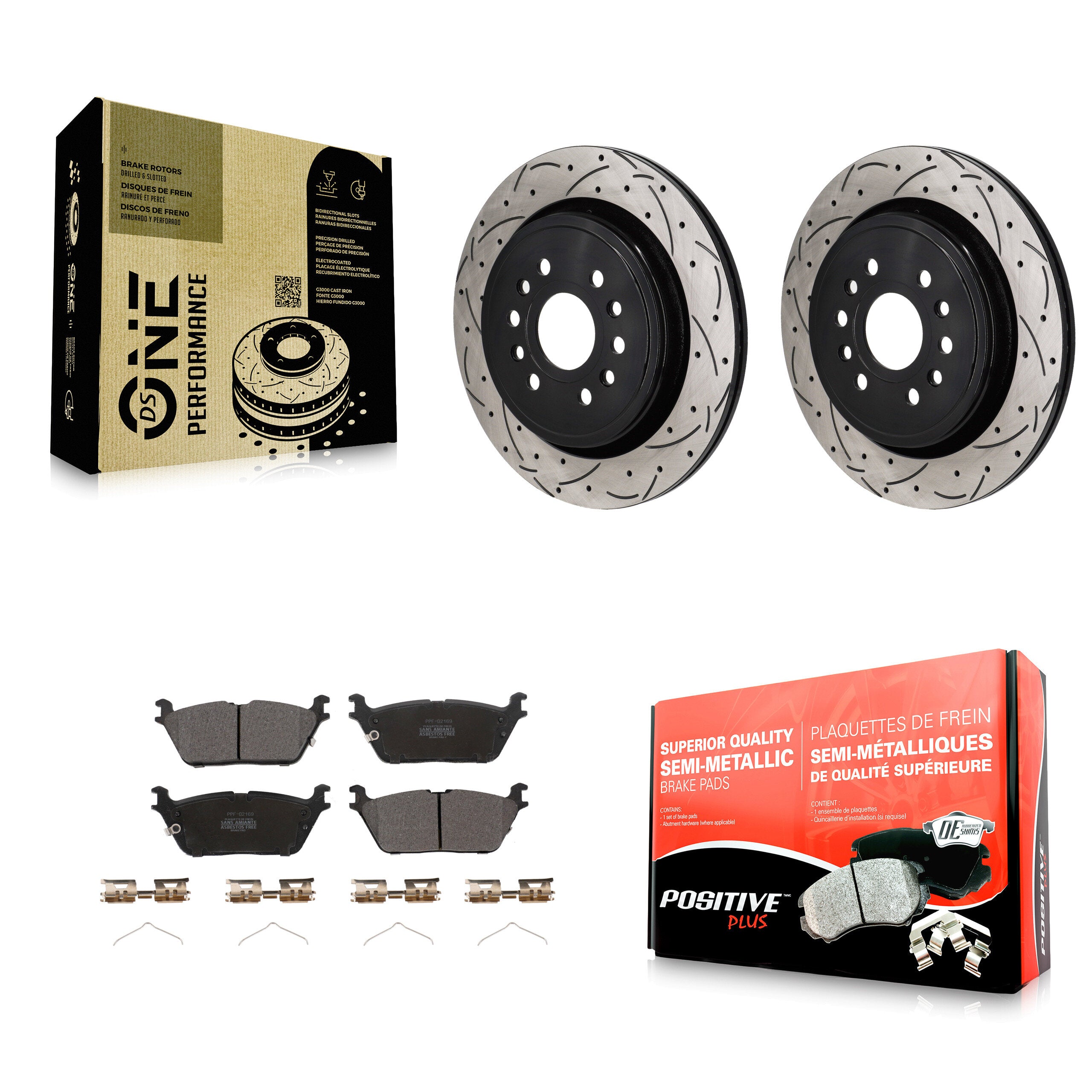 Transit Auto KDF-101386 Disc Brake Kit for 2021-2024 Jeep Grand Wagoneer L, Jeep Wagoneer L and More - Rear