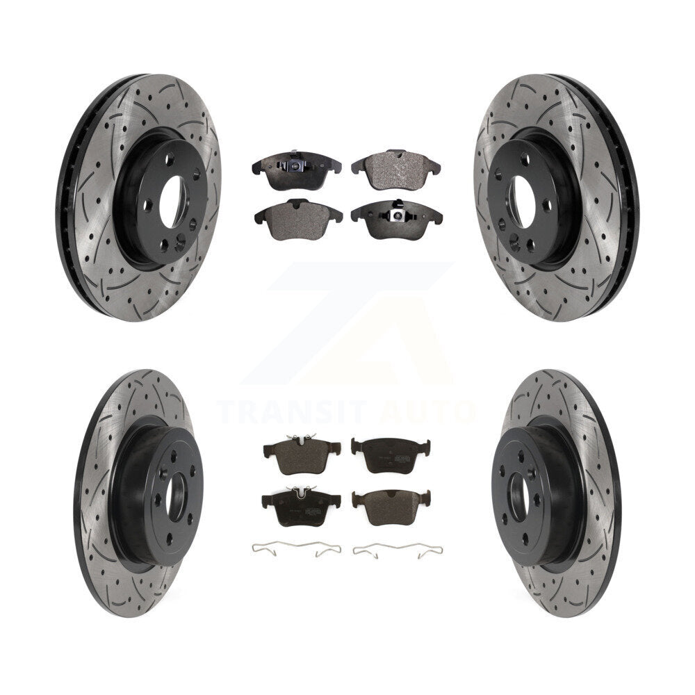 Transit Auto KDF-101389 Disc Brake Kit for 2016-2019 Land Rover Range Rover Evoque - Front and Rear