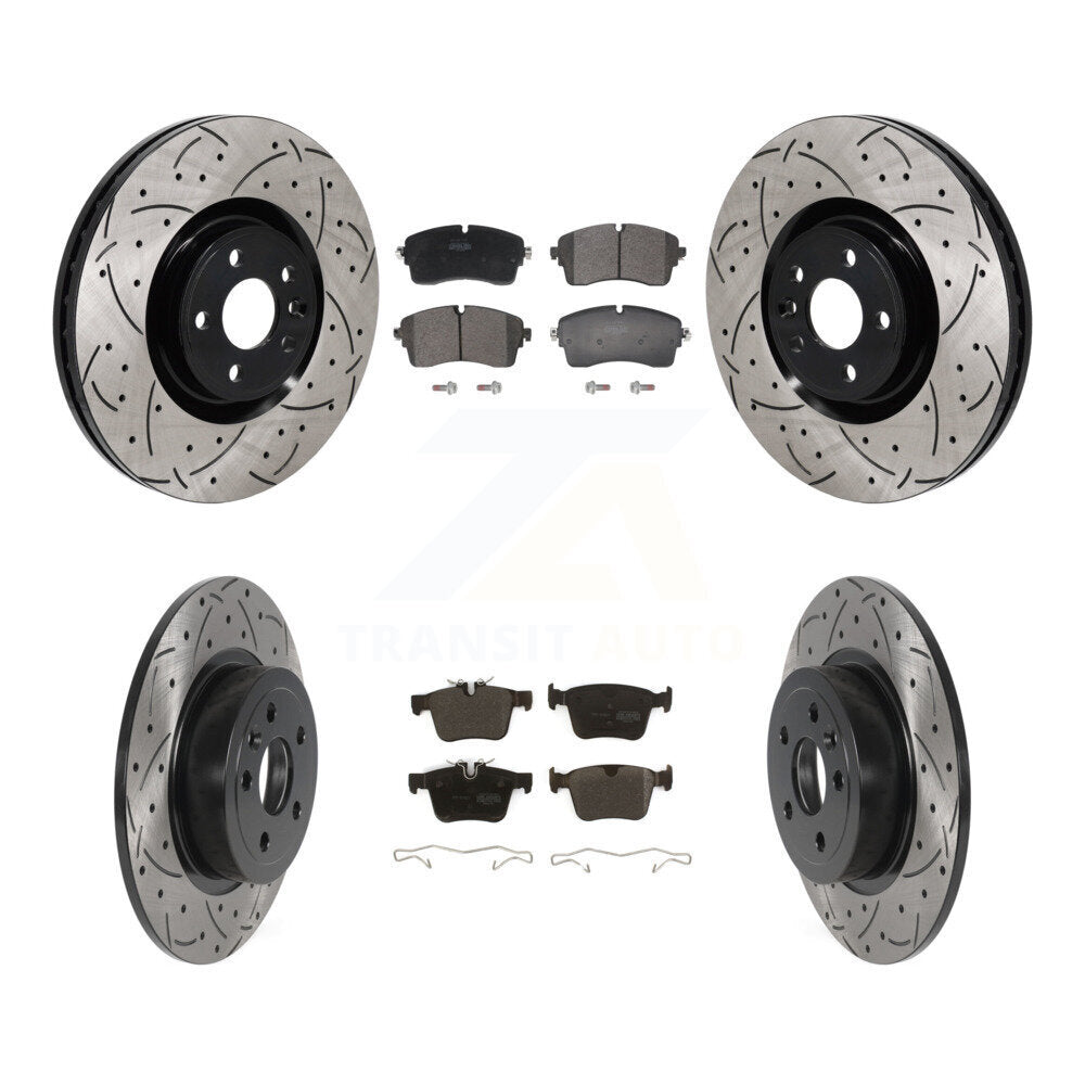 Transit Auto KDF-101390 Disc Brake Kit for 2016-2019 Land Rover Range Rover Evoque - Front and Rear