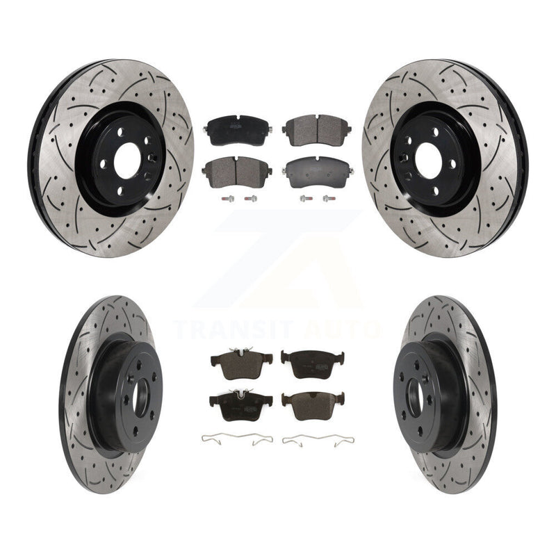 Transit Auto KDF-101390 Disc Brake Kit for 2016-2019 Land Rover Range Rover Evoque - Front and Rear