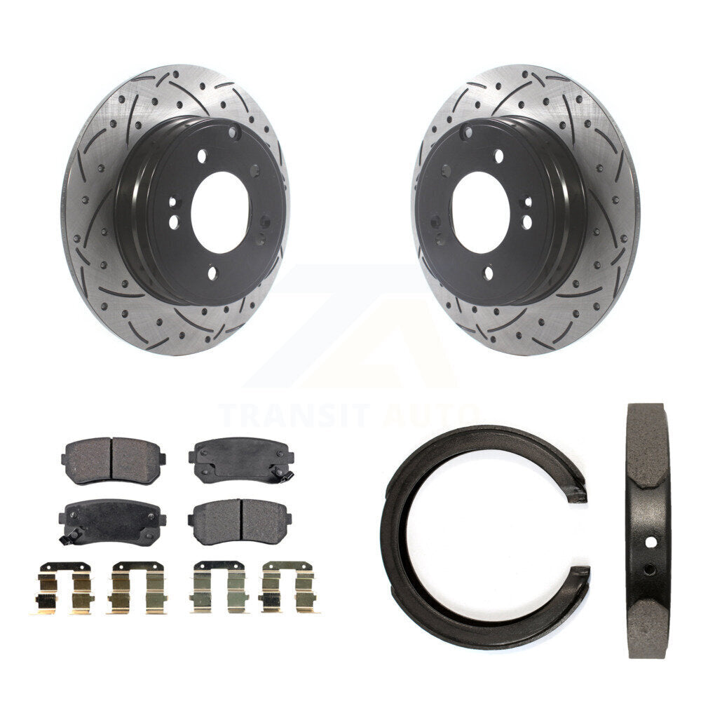 Transit Auto KDF-101391 Disc Brake Kit for 2014-2017 Hyundai Tucson, Hyundai Sonata, Kia Cadenza - Rear