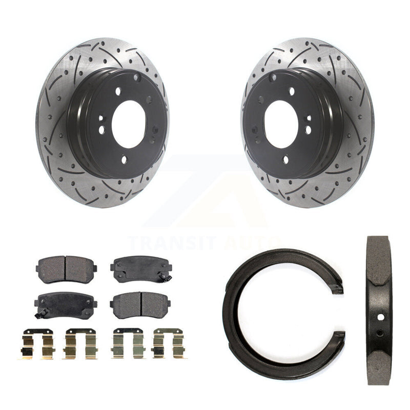 Transit Auto KDF-101391 Disc Brake Kit for 2014-2017 Hyundai Tucson, Hyundai Sonata, Kia Cadenza - Rear