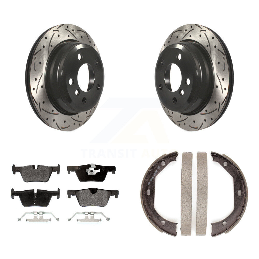 Transit Auto KDF-101397 Disc Brake Kit for 2013-2020 BMW 320i xDrive, BMW 328d xDrive and More - Rear