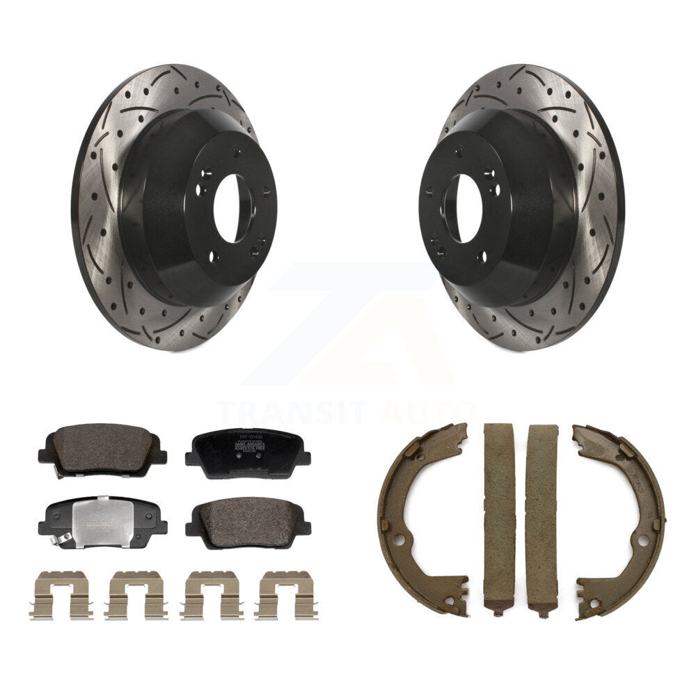 Transit Auto KDF-101401 Disc Brake Kit for 2013-2016 Hyundai Santa Fe XL, Kia Sorento and More - Rear
