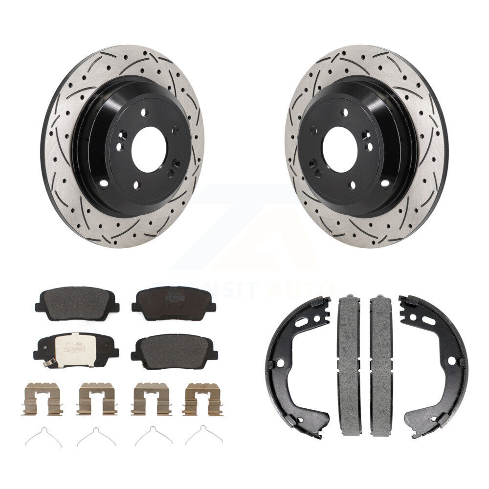 Transit Auto KDF-101403 Disc Brake Kit for 2018-2022 Genesis G70, Kia Stinger - Rear