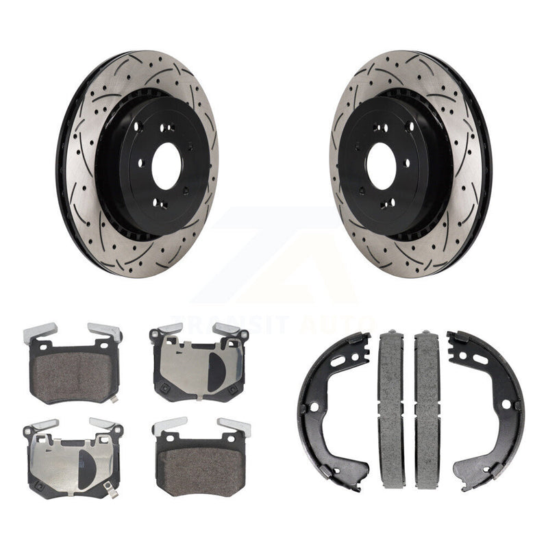 Transit Auto KDF-101404 Disc Brake Kit for 2018-2021 Genesis G70, Kia Stinger - Rear