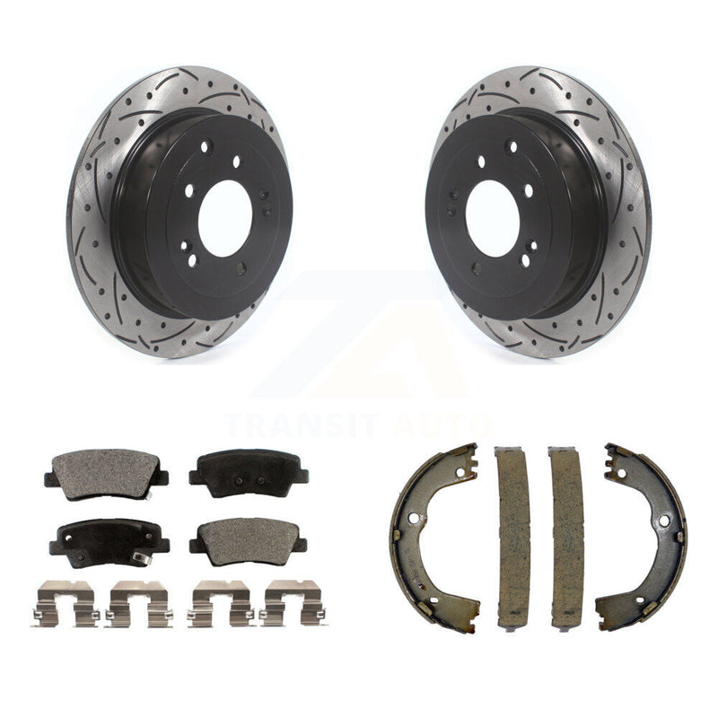 Transit Auto KDF-101405 Disc Brake Kit for 2016-2022 Hyundai Tucson, Kia Sportage - Rear