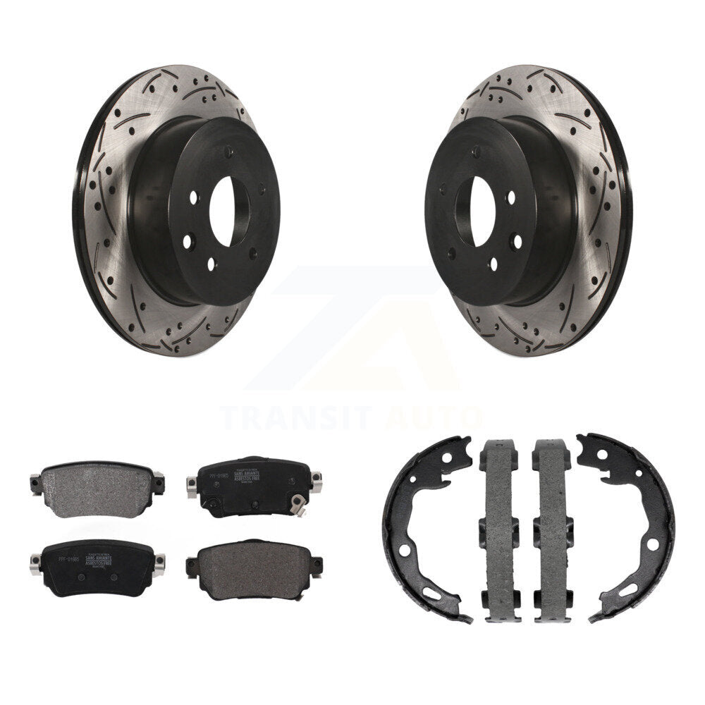 Transit Auto KDF-101411 Disc Brake Kit for 2019 Nissan Rogue Sport - Rear