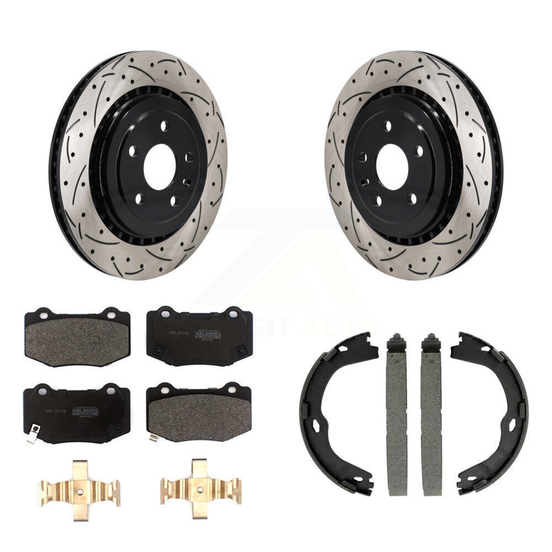 Transit Auto KDF-101437 Disc Brake Kit for 2016-2021 Chevrolet Camaro, Cadillac ATS - Rear