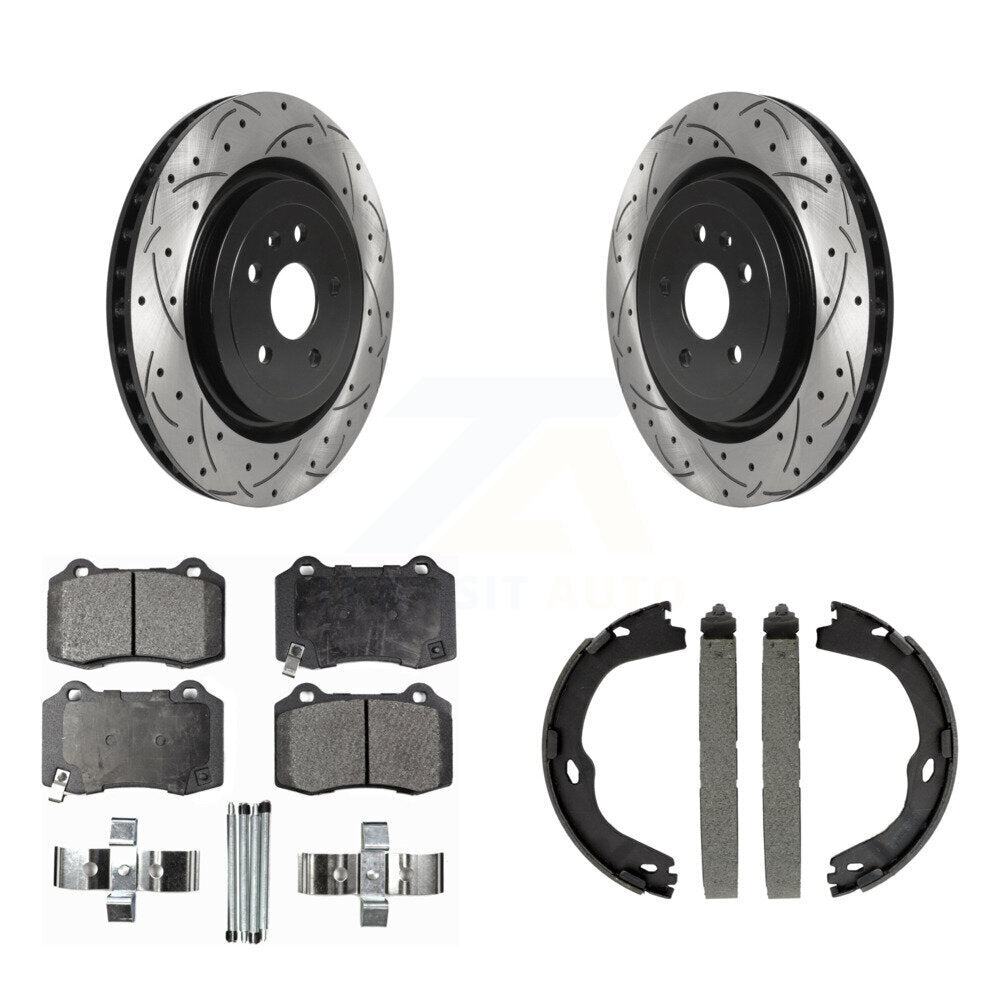 Transit Auto KDF-101438 Disc Brake Kit for 2016-2023 Chevrolet Camaro, Cadillac CTS - Rear
