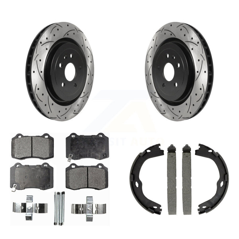 Transit Auto KDF-101438 Disc Brake Kit for 2016-2023 Chevrolet Camaro, Cadillac CTS - Rear