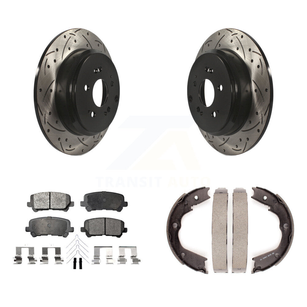 Transit Auto KDF-101444 Disc Brake Kit for 2007-2015 Acura ZDX, Honda Pilot, Acura MDX - Rear