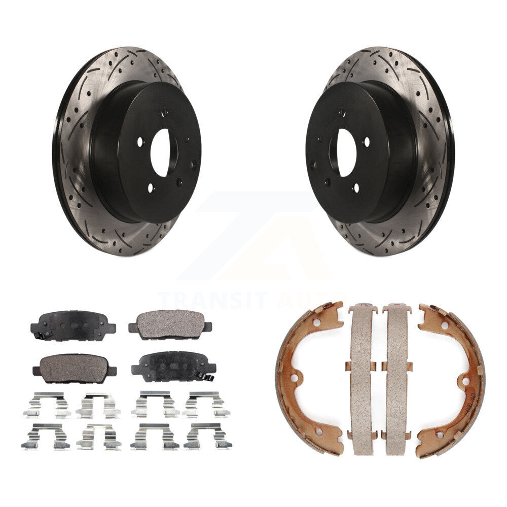 Transit Auto KDF-101457 Disc Brake Kit for 2004-2008 INFINITI FX35, INFINITI FX45, Nissan Quest - Rear