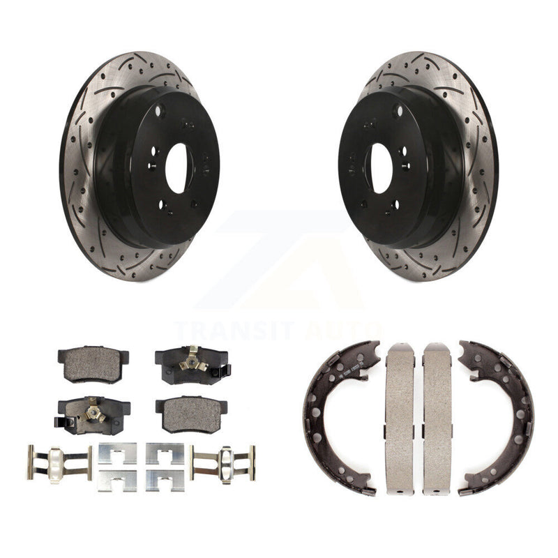 Transit Auto KDF-101460 Disc Brake Kit for 2007-2018 Acura RDX, Honda CR-V - Rear