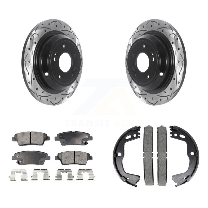 Transit Auto KDF-101469 Disc Brake Kit for 2015-2017 Genesis G80, Hyundai Genesis - Rear